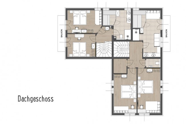 Skizze Ferienhaus Almchalet Linharterhof 230 m² Dachgeschoß