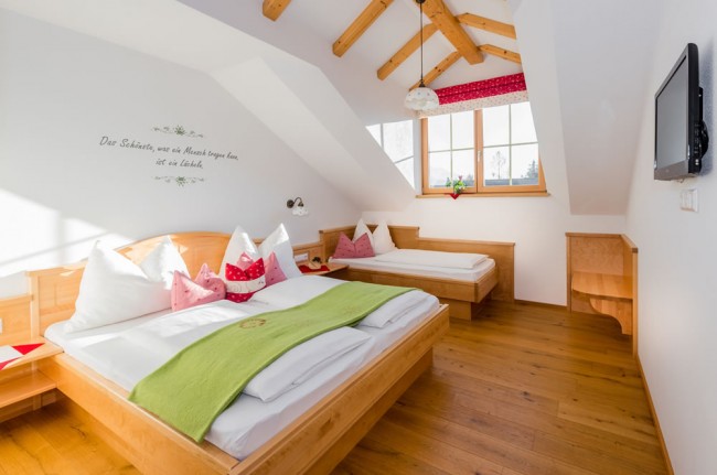 Helles Schlafzimmer im Appartement