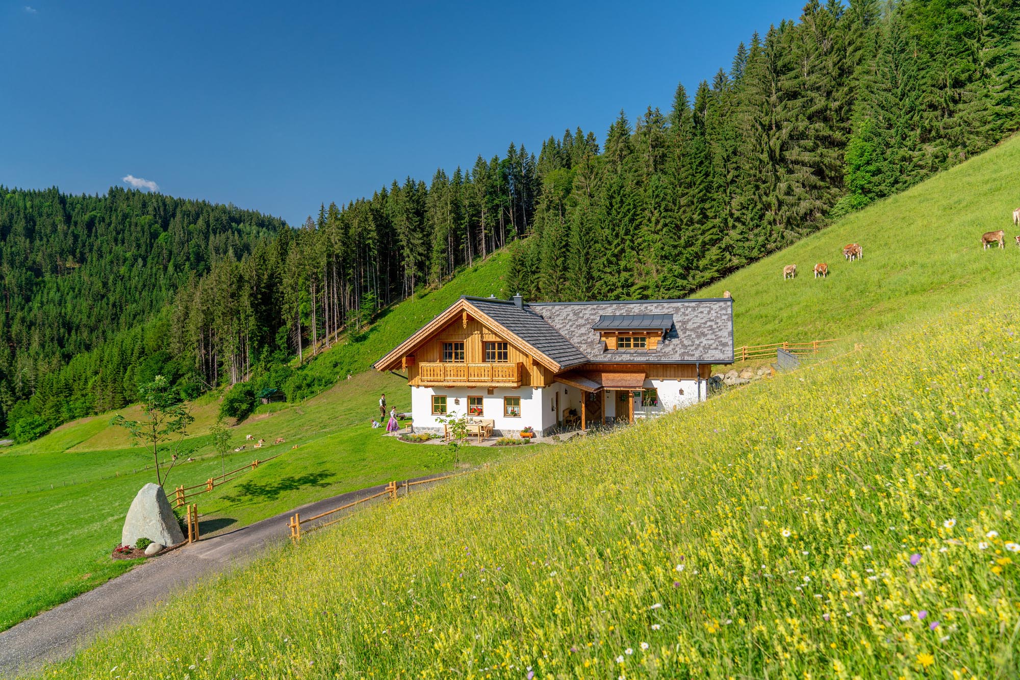 Auszeit im exklusiven Almchalet Linharterhof