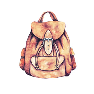 Grafische Darstellung Rucksack