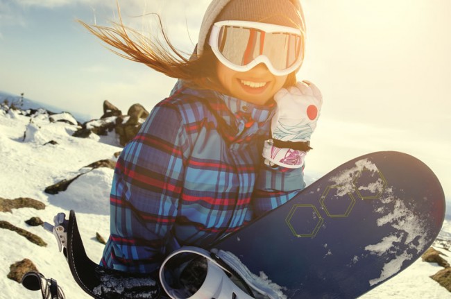 Snowboarden im Superpark Planai